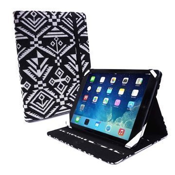 iPad Air Tuff-luv Slim-Stand Kotelo Navajo Musta / Valkoinen