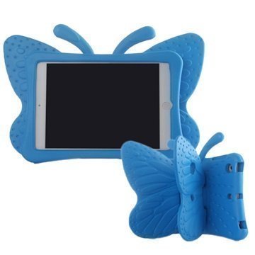 iPad Mini 2 iPad Mini 3 3D Shockproof Lasten Kotelo Butterfly Sininen