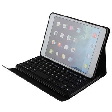iPad Mini 2 iPad Mini 3 Bluetooth Näppäimistö & Folio Kotelo Musta