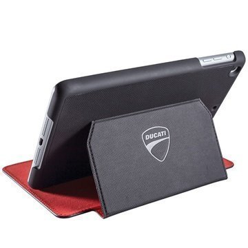 iPad Mini 3 Element Case Soft-Tec Ducati Folio Kotelo Musta / Punainen