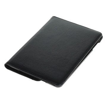iPad Mini 3 Kirjamallinen Pyörivä Kotelo Musta