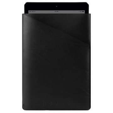 iPad Mini 3 iPad Mini 4 Mujjo Slim Fit Sleeve Nahkakotelo Musta