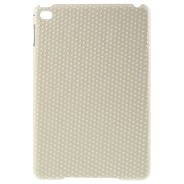 iPad Mini 4 Pinnoitettu Kovakotelo Polka Dot Valkoinen