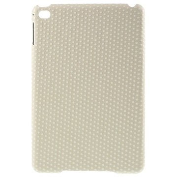 iPad Mini 4 Pinnoitettu Kovakotelo Polka Dot Valkoinen