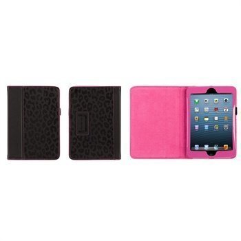 iPad Mini Griffin Moxy Big Cat Keinonahkakotelo Musta / Pinkki