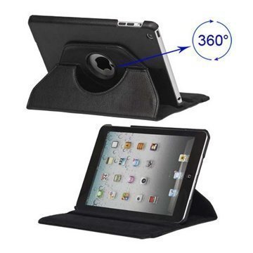iPad Mini Rotary Leather Case Black
