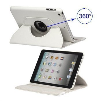 iPad Mini Rotary Leather Case White