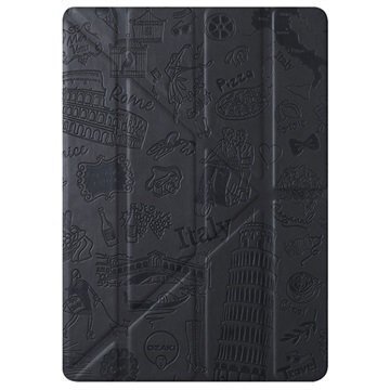 iPad Pro 9.7 Ozaki O!Coat Travel Moniasentoinen Smart Läppäkotelo Roma Musta