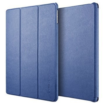 iPad Pro 9.7 VRS Design Saffiano K1 Läppäkotelo Tummansininen