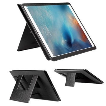 iPad Pro Qialino Multifunctional Smart Folio Nahkakotelo Musta