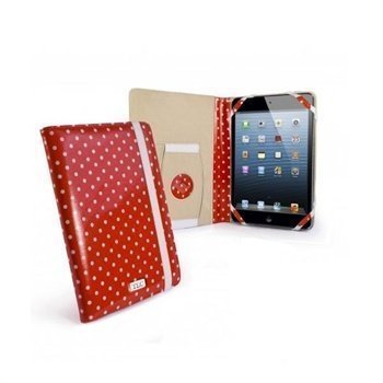 iPad mini 2 iPad mini 3 Tuff-Luv Embrace Plus Pilkullinen Kotelo Punainen