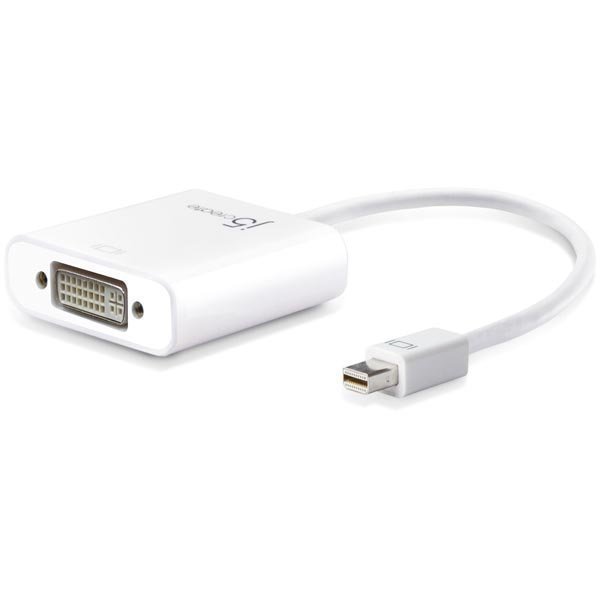 j5 create Mini DisplayPort ur - DVI na-kaapeli 0 1m valk