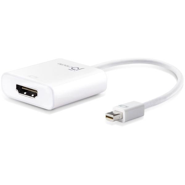 j5 create Mini DisplayPort ur - HDMI na-kaapeli 0 1m valk