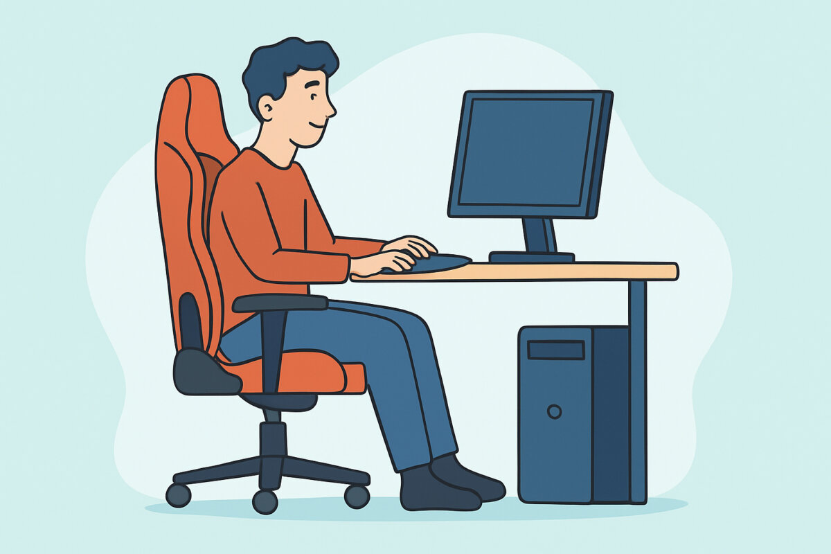 Pelikäytön ergonomia – tuolit, pöydät ja oikea istuma-asento