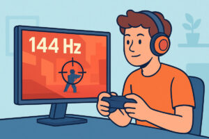 Pelikäyttöön suunnitellut näytöt – 144 Hz ja korkeampi
